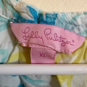 Lilly Pulitzer Blue and Yellow Tank Top